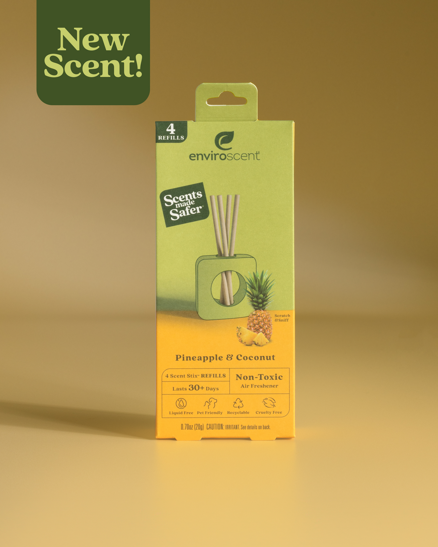 Pineapple & Coconut Stix refill in packaging