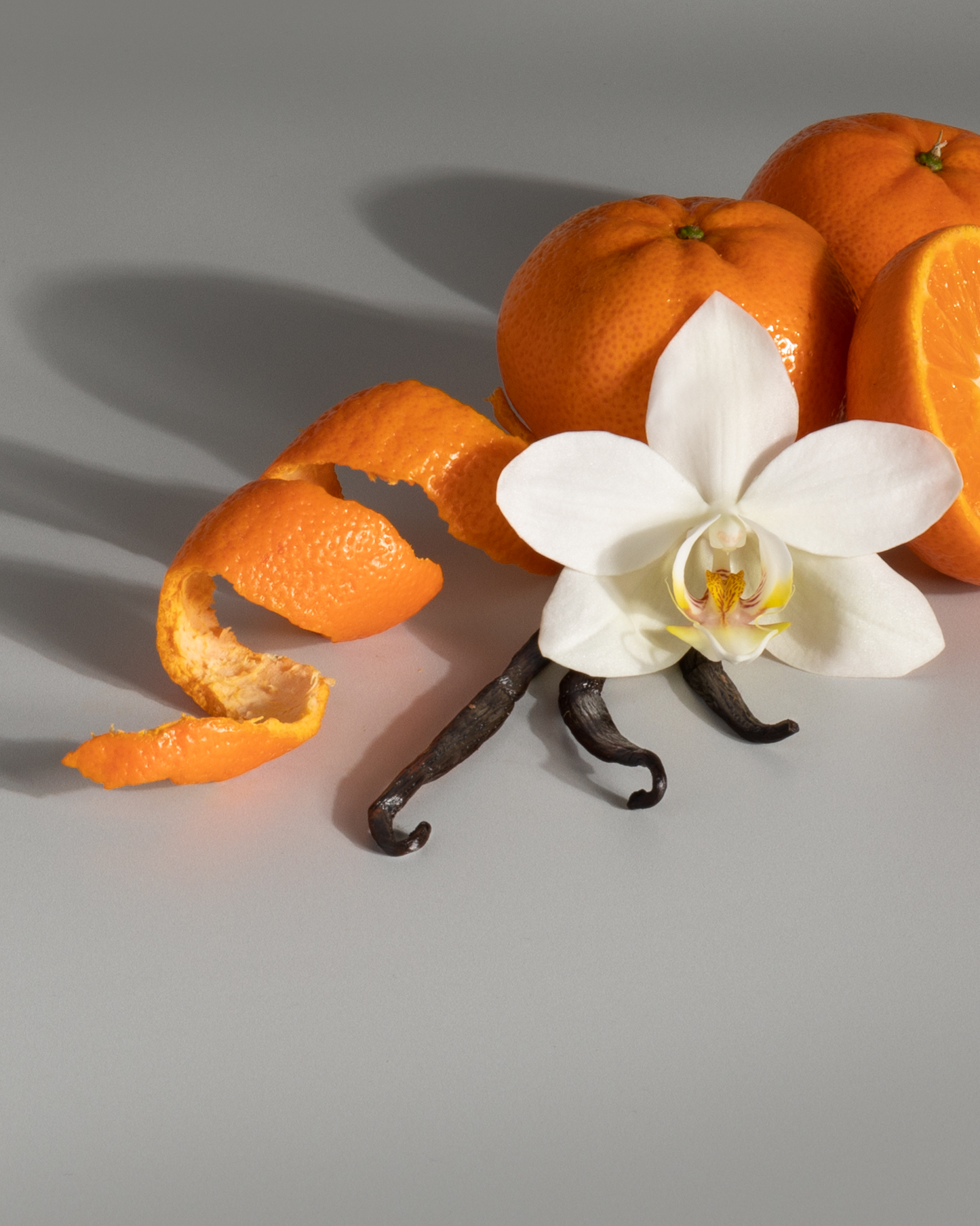 Black Vanilla + Mandarin scent cues