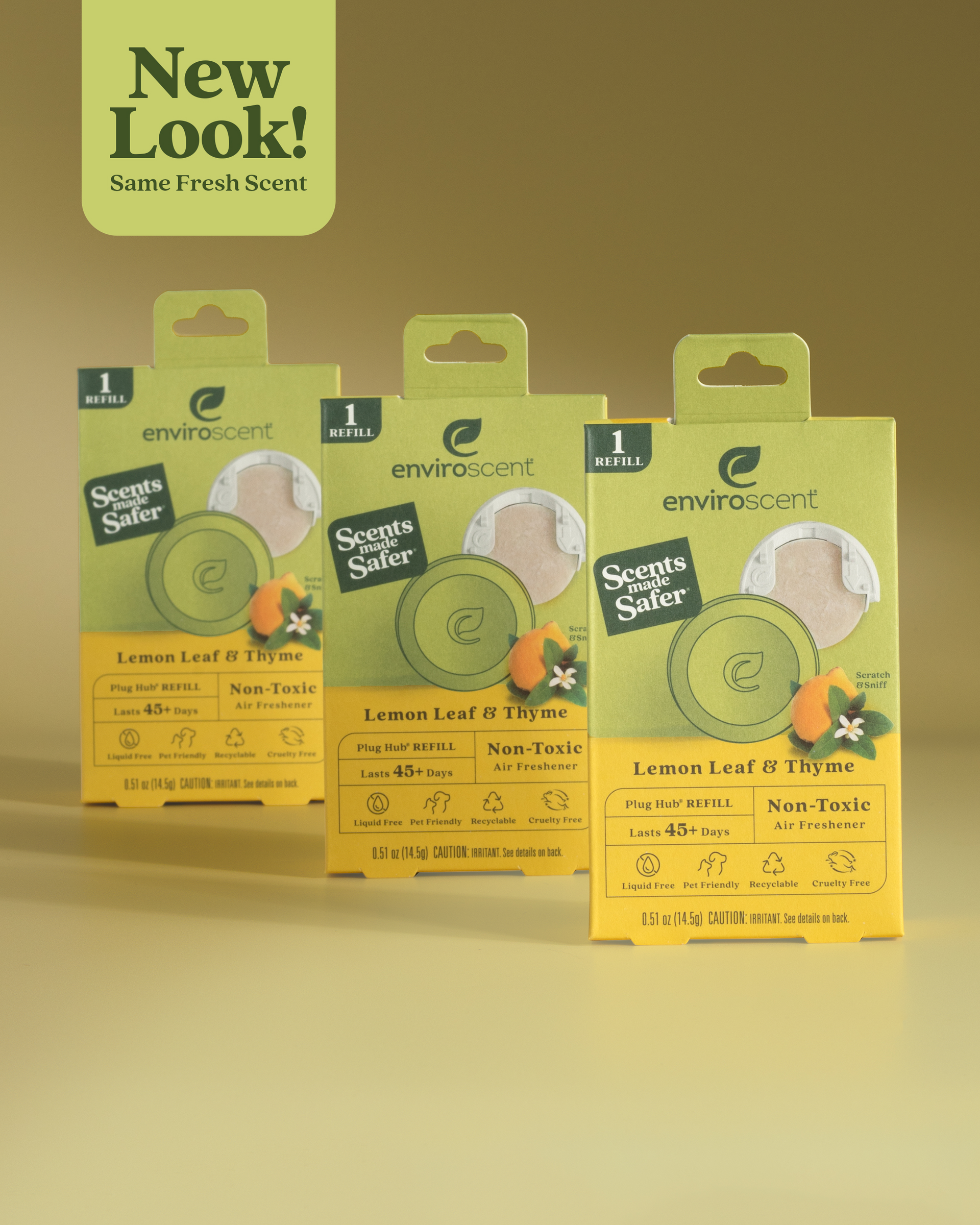 Lemon Leaf + Thyme Plug Hub refill bundle in packaging