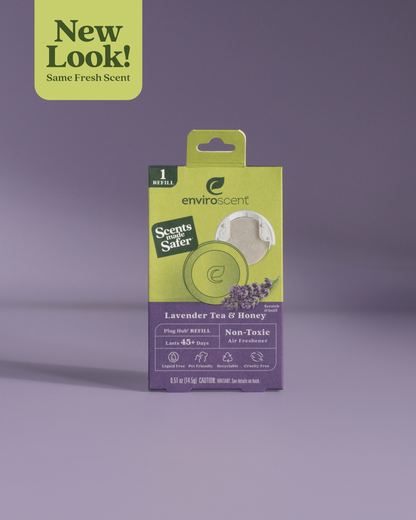 Lavender Tea + Honey Plug Hub warmer refill in packaging