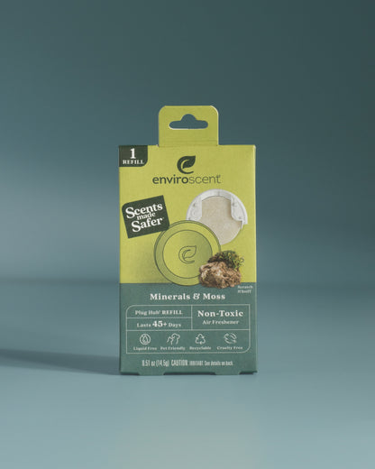 Minerals & Moss Plug Hub® Refill in packaging