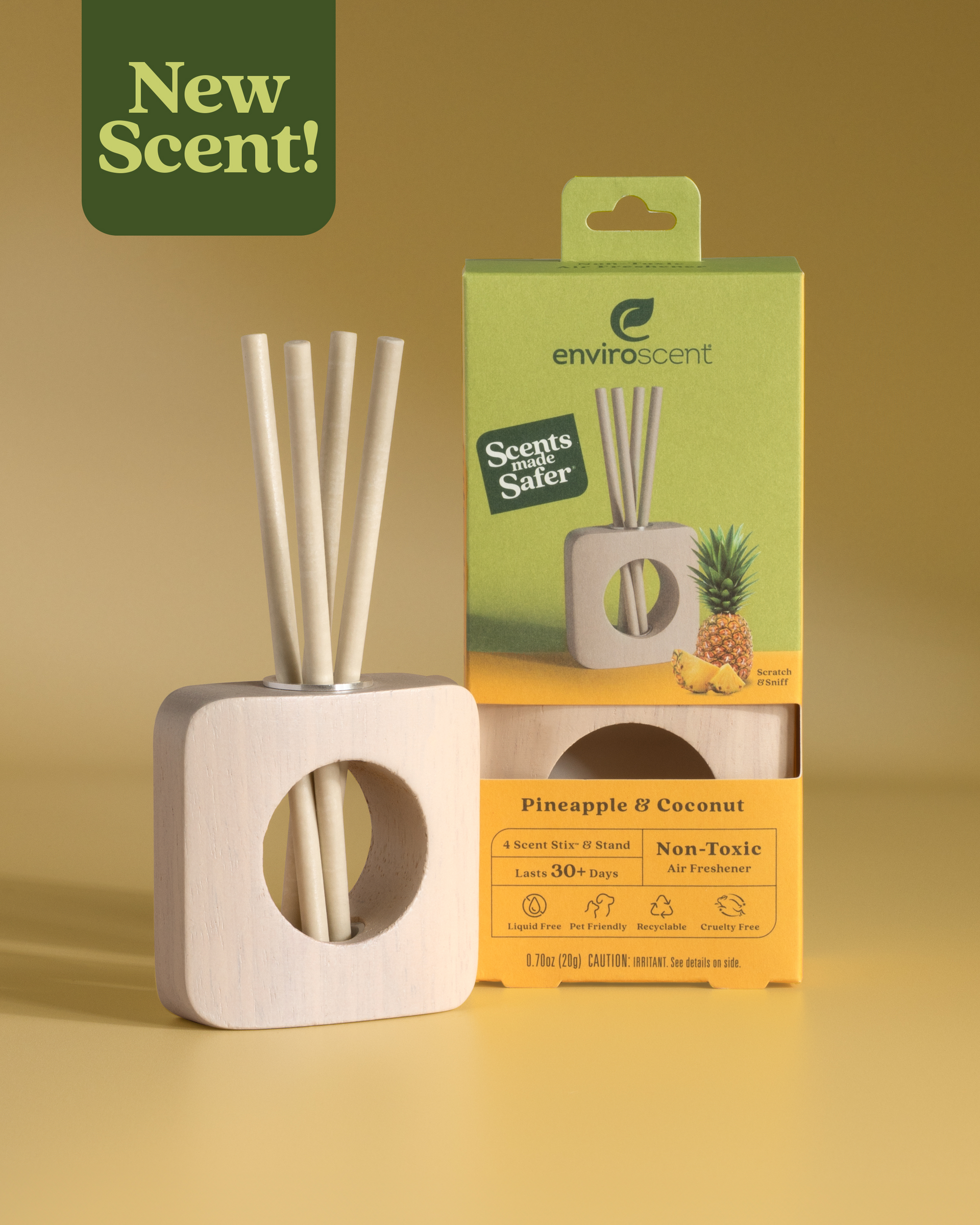 Pineapple & Coconut Stix Starter Kit in and out of packaging