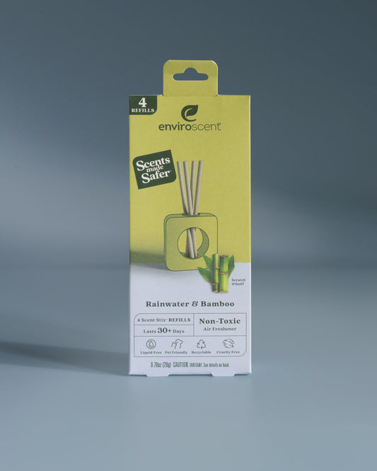 Rainwater & Bamboo Stix refill in packaging