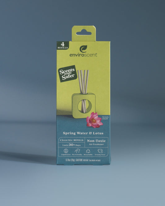 Spring Water & Lotus Scent Stix refill in packaging