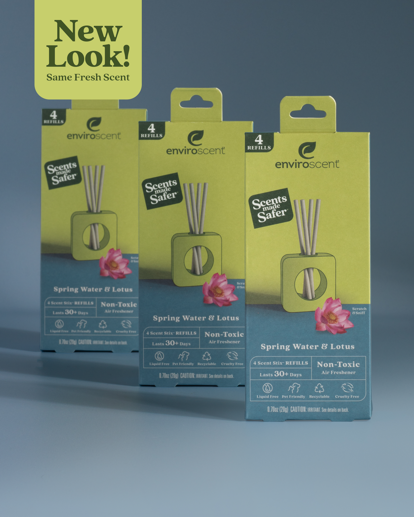 Spring Water & Lotus Scent Stix refill bundle in packaging