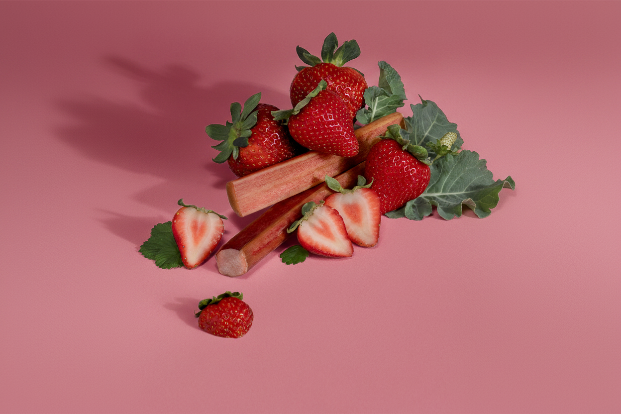 Wild Strawberry & Rhubarb Desktop